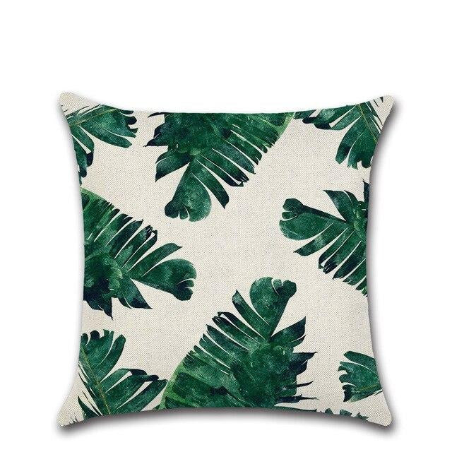 Tropical Print Cushion Cover