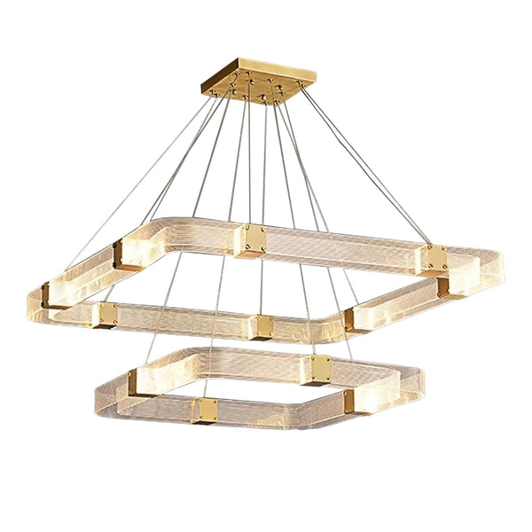 Damian Square Double Chandelier