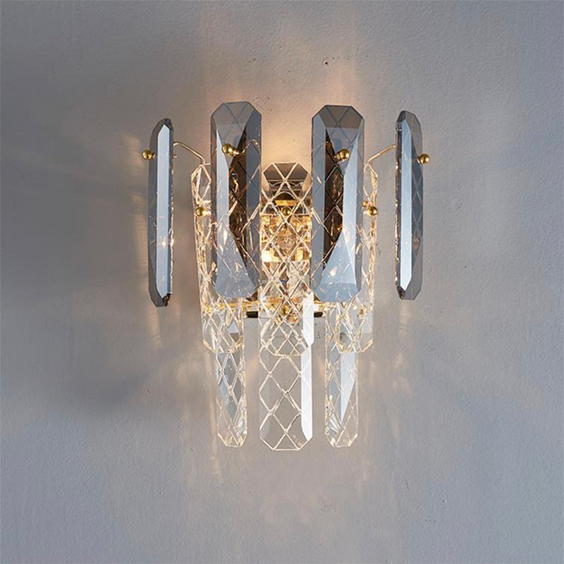 Smoked Glass Wall Lamp