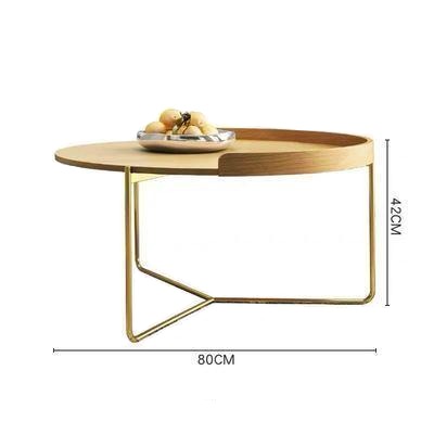 Wood Circular Coffee Table