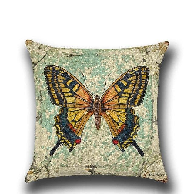 Butterfly Print Cushion Cover